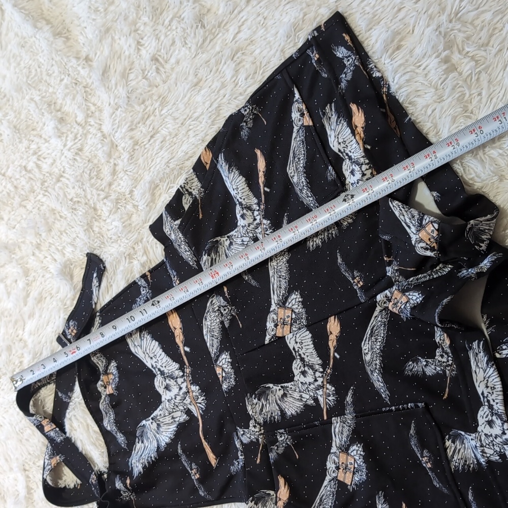 Blackmilk x Harry Potter Owl Post Hedwig Broomstick Short Overalls Large - Picture 12 of 12